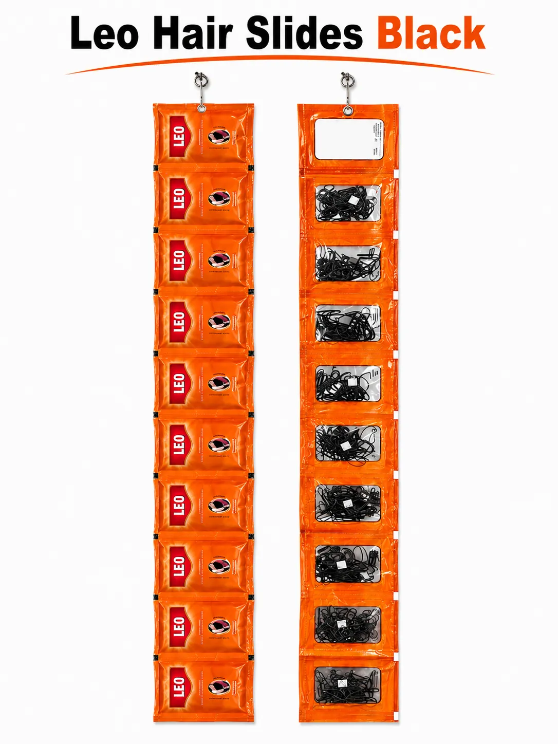 LEO Hair Slides - LEO Sheet (Black), Sheet (Colour), Groos Pack